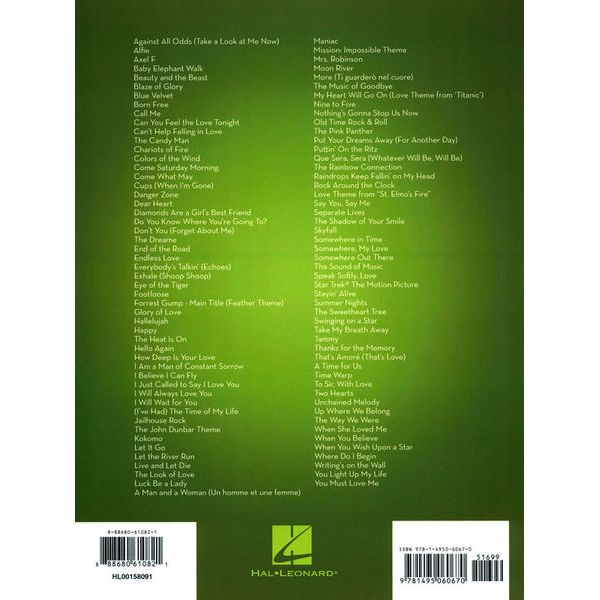 Hal Leonard 101 Movie Hits for Trumpet