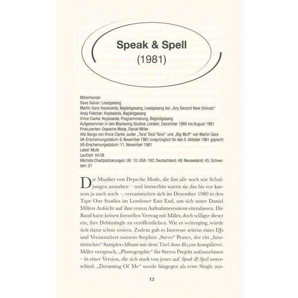 Hannibal Verlag Depeche Mode