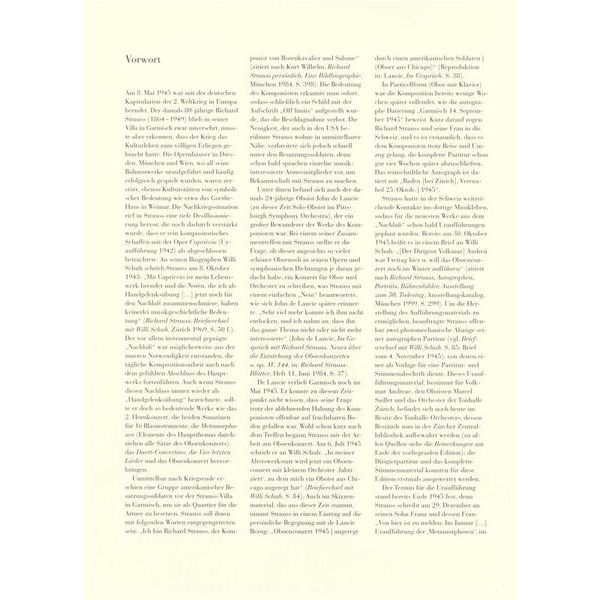 Henle Verlag Strauss Oboenkonzert D-Dur