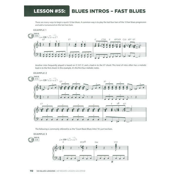 Hal Leonard Keyboard Lesson: 100 Blues