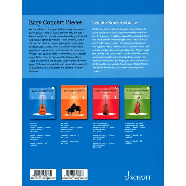 Schott Easy Concert Pieces Guitar 1