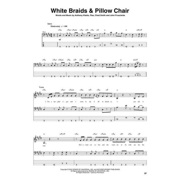 Hal Leonard RHCP Unlimited Love Bass