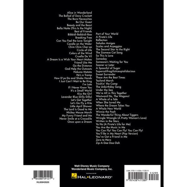 Hal Leonard The Big Book Of Disney Violin