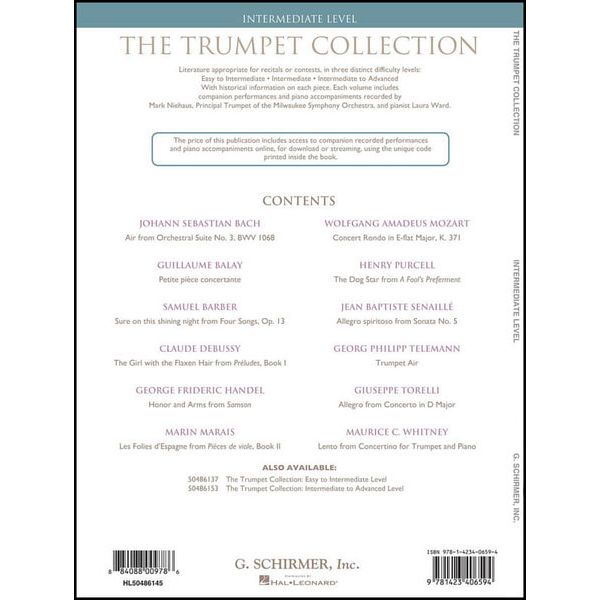 G. Schirmer Trumpet Collection Intermediat
