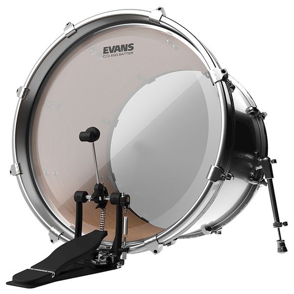 Evans 18" EQ3 Bass Drum Frosted