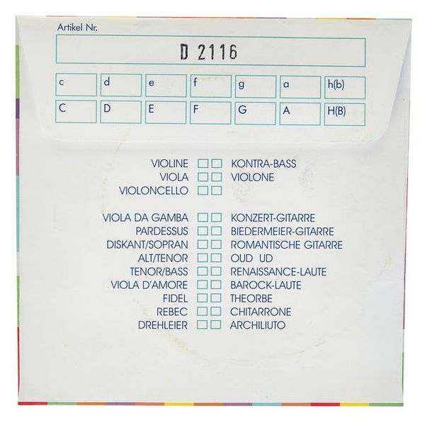 Kürschner D2116 Tenor / Bass Gamba Str.