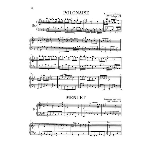 Henle Verlag Bach Notenbüchlein