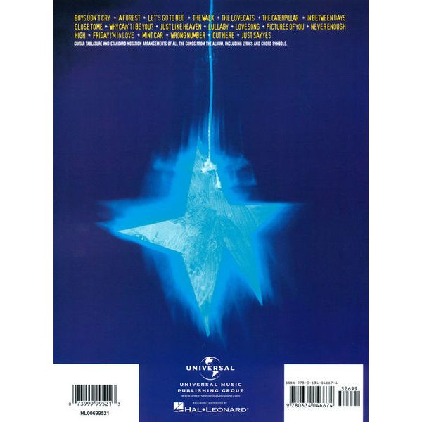 Hal Leonard The Cure Greatest Hits