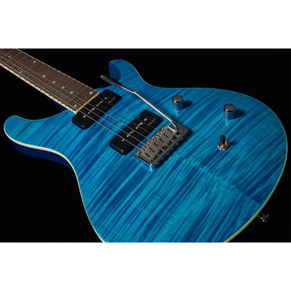 Harley Benton CST-24T P90 Ocean Flame w/Case