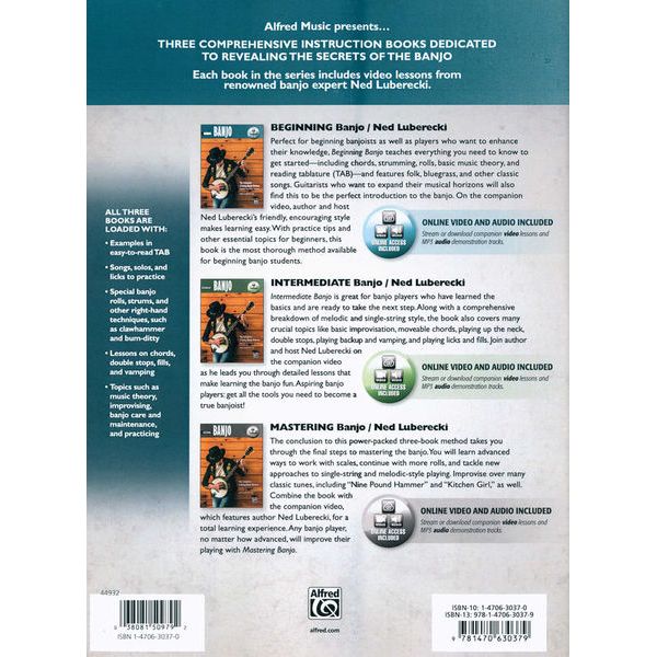 Alfred Music Publishing Complete 5-String Banjo Method