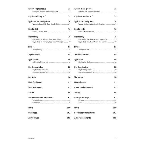 Artist Ahead Musikverlag Rockabilly Slapbass