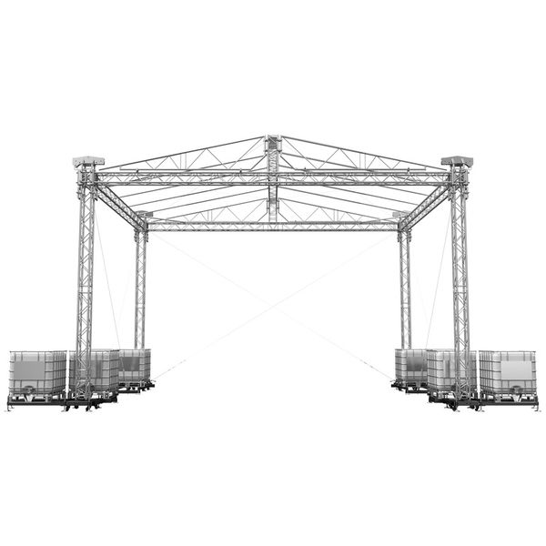 Global Truss DPR8x6 Double Pitch Roof 8x6m
