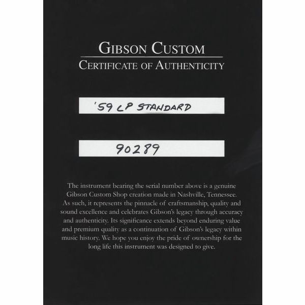 Gibson Les Paul 59 Washed Cherry VOS
