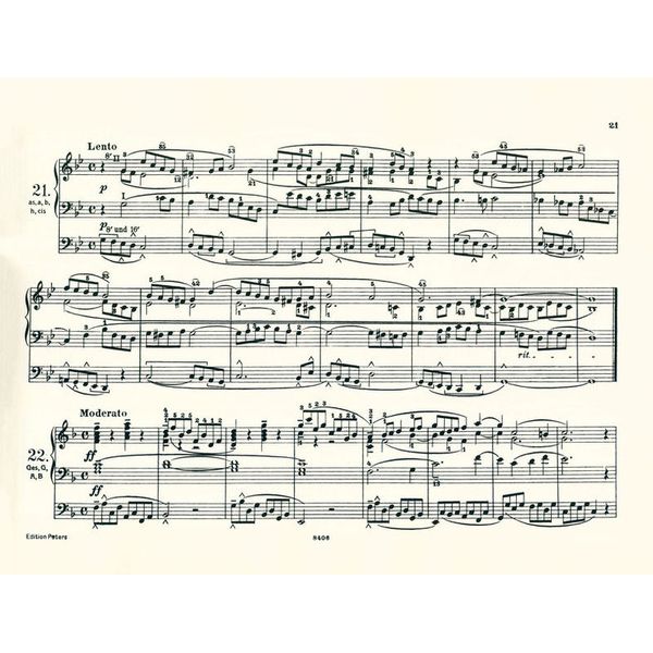 Edition Peters Pedalstudien for Orgel 1