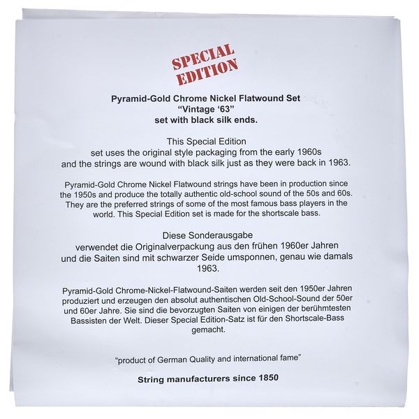 Pyramid Vintage 63 Flatwound Set