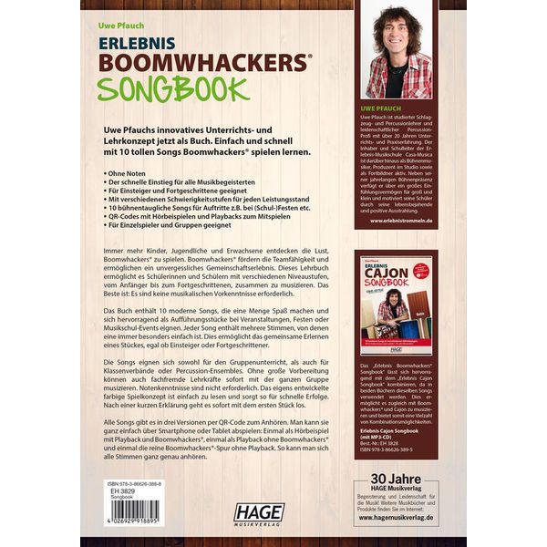 Hage Musikverlag Erlebnis Boomwhackers Songbook