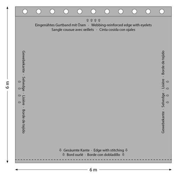 Stairville Euro Curtain 320g/m 6.0x6.0m