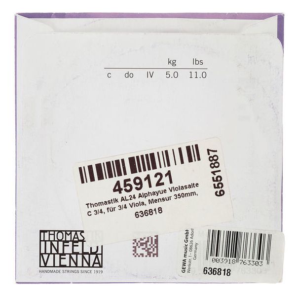 Thomastik AL24 Alphayue Viola C 3/4