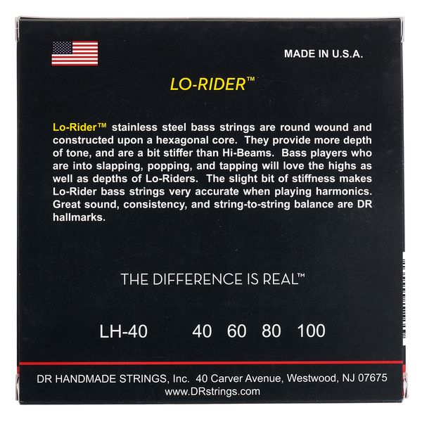 DR Strings Lo-Rider LH-40