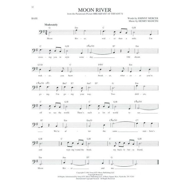 Hal Leonard Easy Pop Melodies Double Bass