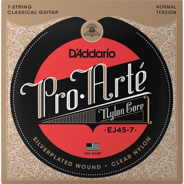 Daddario EJ45-7 7 String Nylon Classic