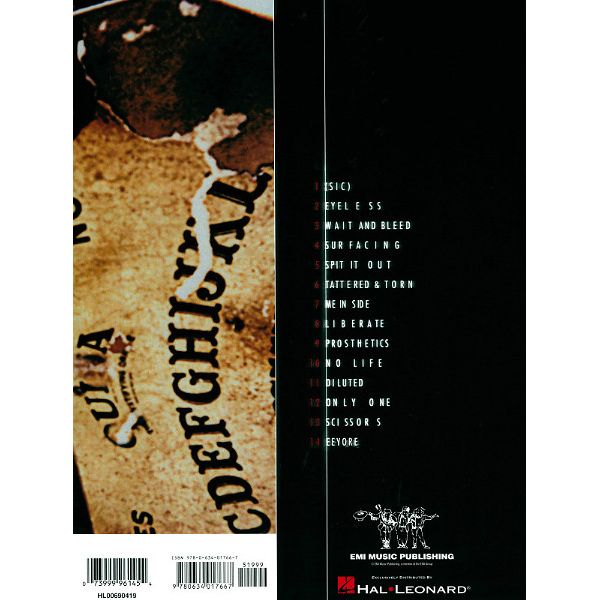 Hal Leonard Slipknot