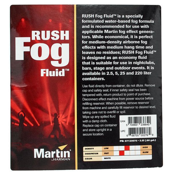 Martin by Harman Rush & Thrill Fog Fluid 2,5l
