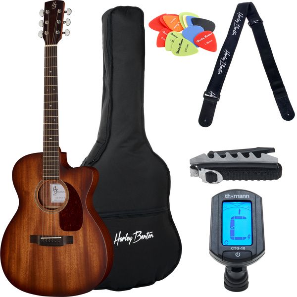 Harley Benton Cust. Line CLA-15MCE VS Bundle