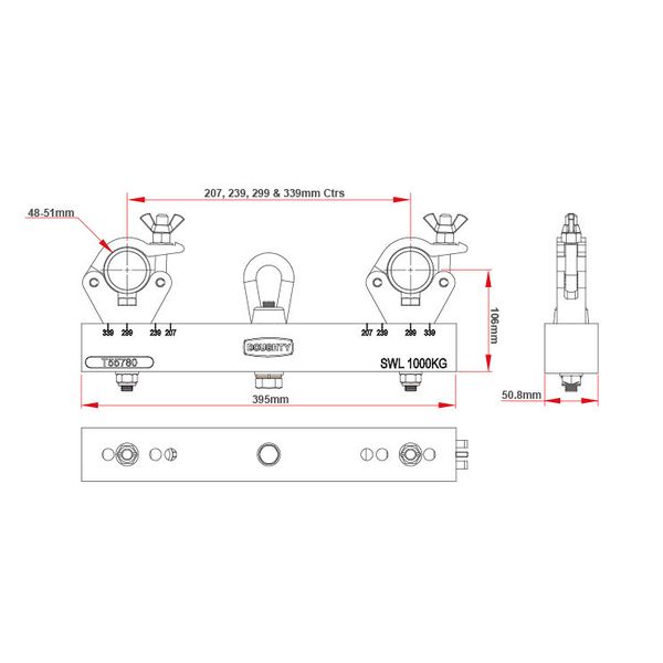 Doughty T55780 Hanging Truss Adapter