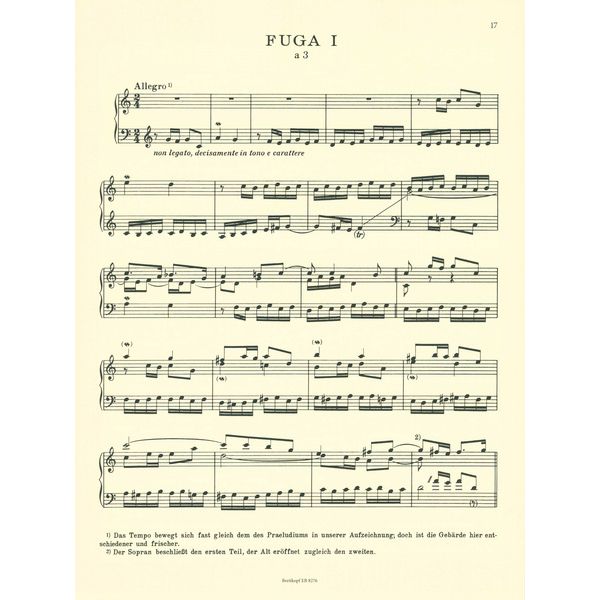 Breitkopf & Hrtel Bach/Busoni Wohltemperiert 1/1