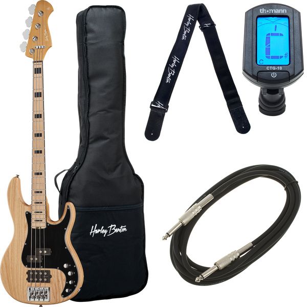 Harley Benton Enhanced MP-4MN Natural Bundle