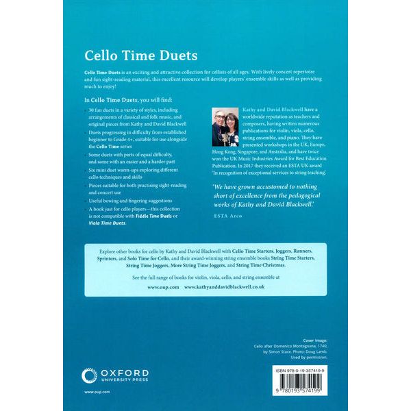 Oxford University Press Cello Time Duets