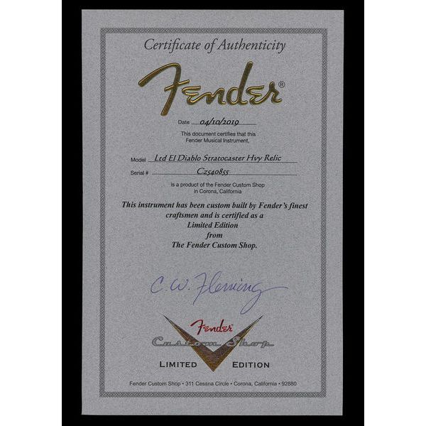 Fender El Diablo Strat MN SB