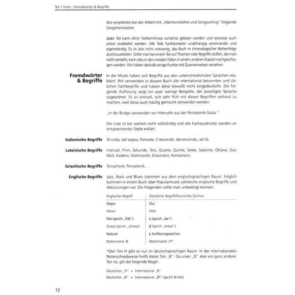 Leu Verlag Harmonielehre und Songwriting