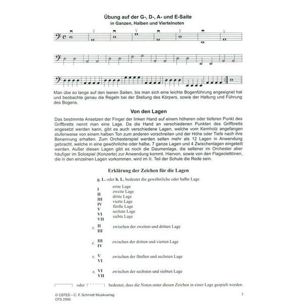 C.F. Schmidt Musikverlag Kontrabass-Schule 1