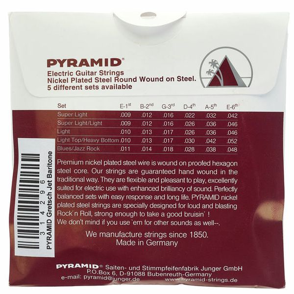 Pyramid Gretsch Jet Baritone Strings