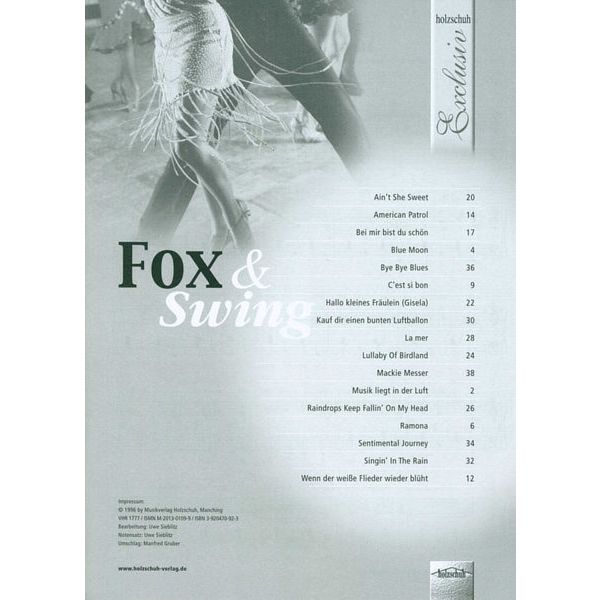 Holzschuh Verlag Fox & Swing Accordion