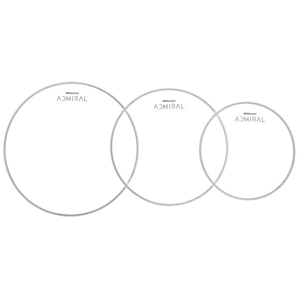 Millenium Admiral Clear Drumhead Pack 2