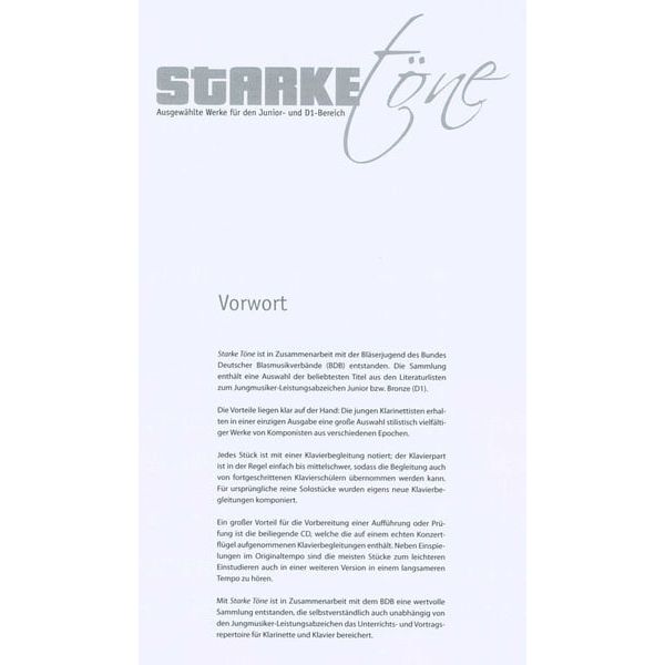 De Haske Starke Töne Klarinette