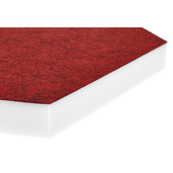 t.akustik Hexagon Melamine Bordeaux 25