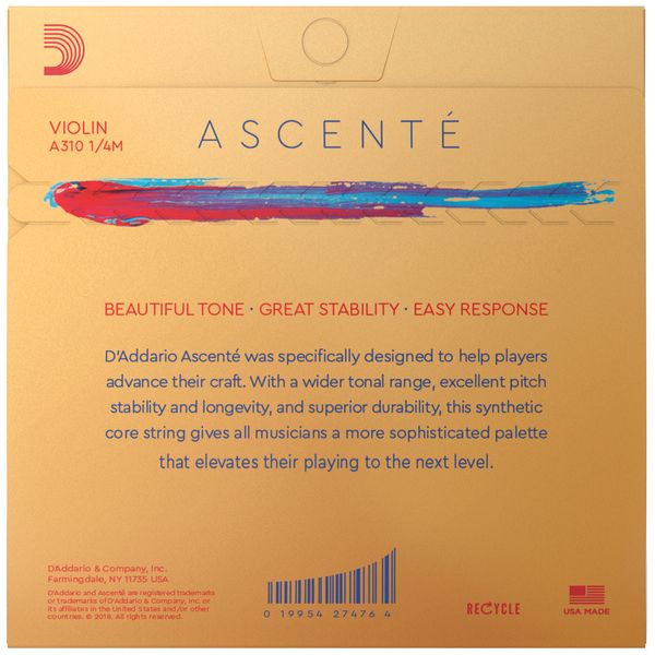 Daddario A310-1/4M Ascente Violin