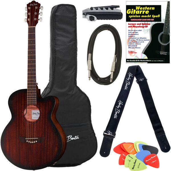 Harley Benton Delta Blues MJCE Bundle