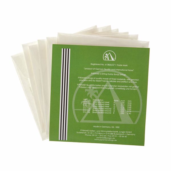 Pyramid Banjo 6-string Ball End