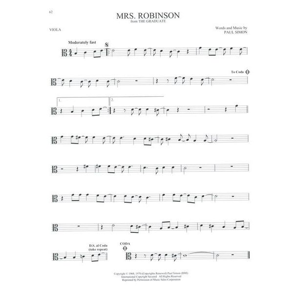 Hal Leonard 101 Movie Hits for Viola