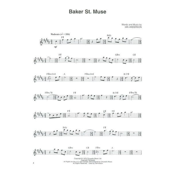 Hal Leonard Jethro Tull Flute Solos