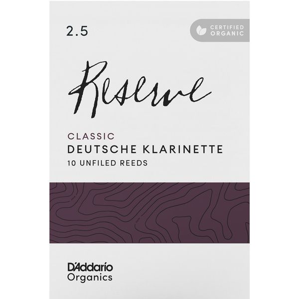 DAddario Woodwinds Organic Reserve Cl. D-CLAR 2.5