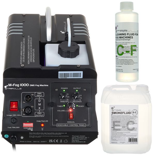 Stairville M-Fog 1000 DMX Fog Mach Bundle