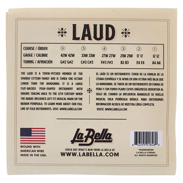 La Bella ML450 Laud Strings