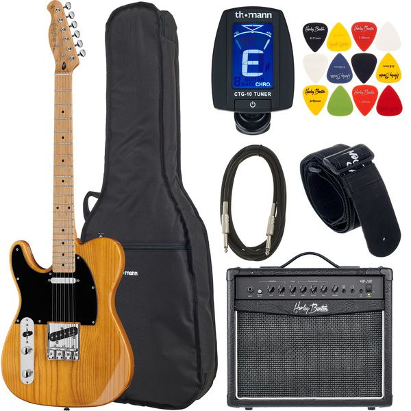 Harley Benton TE-52 NA LH Vintage Ser Bundle