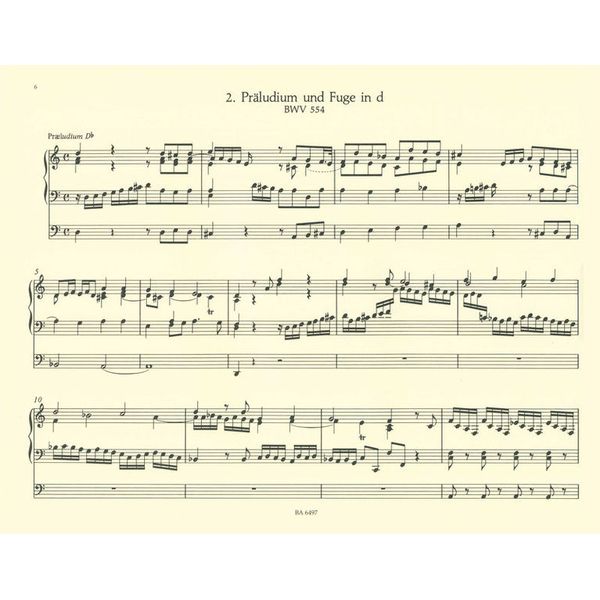 Brenreiter Bach Acht Prludien und Fugen